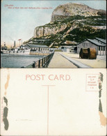 Postcard Gibraltar Rock Gun And Galleries From Landing Pier 1910 - Gibilterra