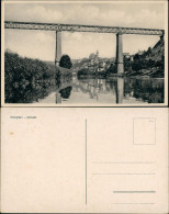 Postcard Znaim Znojmo Brücke Partie Mit Fluss U. Hochbrücke 1930 - Czech Republic