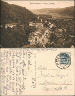 Ansichtskarte Bad Schandau Panorama-Ansicht Strasse Aus Vogelschau 1947 - Bad Schandau