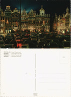 Postkaart Brüssel Bruxelles Grand Place Bei Nacht Autos VW Käfer 1975 - Andere & Zonder Classificatie