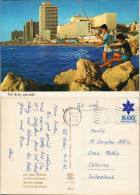 Tel Aviv-Jaffa תל אביב-יפו Tel Aviv-Jafo Strand Hotels Leute Beim Angeln 1980 - Israele