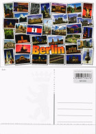 Berlin Mehrbild-AK Viele Stadtteilansichten In Briefmarkenform 2010 - Autres & Non Classés