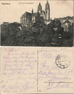 Magdeburg Dom Mit Präsidialgarten 1916   Im 1. Weltkrieg Als Feldpost Gelaufen - Sonstige & Ohne Zuordnung