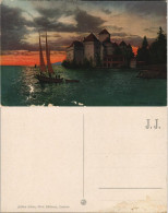 Ansichtskarte Veytaux Schloss Chillon Château De Chillon 1910 - Sonstige & Ohne Zuordnung