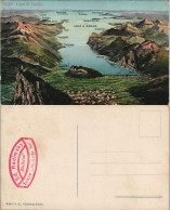 Cartoline Arco Arch Künstler-Landkarten Ak - Gardasee 1909 - Otros & Sin Clasificación