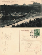 Ansichtskarte Bad Schandau Panorama-Ansicht Blick Auf Sendig`s Villen 1910 - Bad Schandau