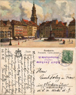 Innere Altstadt-Dresden Altmarkt Und Kreuzkirche Künstlerkarte 1909 - Dresden