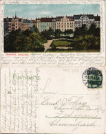 Ansichtskarte Chemnitz Rosenplatz Stadt Teilansicht Color AK 1912 - Chemnitz