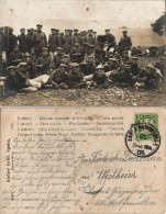 Hammelburg Soldaten Foto 1. Weltkrieg (Atelier Spahn Hammelburg) Mörser
 1905 - Hammelburg
