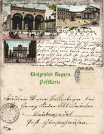 Ansichtskarte Litho AK München Siegestor, Residenzplatz ... 1907 - Muenchen