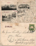 Ansichtskarte Birnfeld-Stadtlauringen Totale, Schloß, Gasthof, Schule 1905 - Sonstige & Ohne Zuordnung