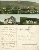 Lohr Am Main Mehrbildkarte Mit Sanatorium, Gymnasium Und Gesamtansicht 1907 - Lohr