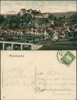 Ansichtskarte Harburg Panorama-Ansicht Blick Mit Burg Anlage 1908 - Sonstige & Ohne Zuordnung