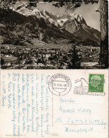 Garmisch-Partenkirchen Panorama-Ansicht Blick Zur Zugspitzgruppe Zugspitze 1956 - Garmisch-Partenkirchen