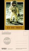 Ansichtskarte  Astronaut Edwin E. Aldrin Jr., APOLLO II ON MOON 1975 - Raumfahrt