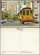 Postcard San Francisco Straßenbahn, Tram, Cable Car, Street View 1975 - Autres & Non Classés