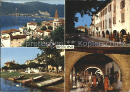 11718994 Bissone Lago Di Lugano Panorama Bootsliegeplatz Dorfpartie Arkaden Biss - Autres & Non Classés