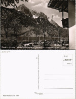 Mittenwald Blick A. Gasthof Ferchensee U. Wettersteinspitze 1960 - Mittenwald