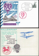 Dresden Luftfahrt-Ausstellung 1991 Gel. Als Ballonpost Ballon Stuttgart Stempel - Dresden