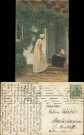 Künstlerkarte: Gemälde / Kunstwerke Alfred Broge: Lieblingsplätzchen 1915 - Malerei & Gemälde