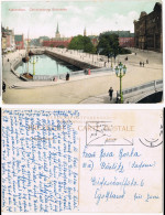 Postcard Kopenhagen København Christiansborg Slotsplads 1913 - Denmark