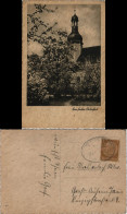 Ansichtskarte  Kirche, Osterblüte 1937  Gel. Bahnpost-Stempel - Pasen