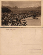 Ansichtskarte Bregenz Stadt Mit Alpen 1932 - Altri & Non Classificati