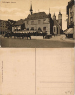 Ansichtskarte Göttingen Rathaus Und Kutschen 1923 - Goettingen