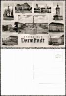 Ansichtskarte Darmstadt Gruss-Aus-Mehrbildkarte Mit Sehenswürdigkeiten 1960 - Darmstadt