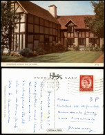 Stratford-upon-Avon SHAKESPEARE'S BIRTHPLACE FROM THE GARDEN 1955 - Andere & Zonder Classificatie