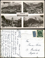 Ansichtskarte Mittenwald Mehrbild-AK Mit Orts- Und Umlandansichten 1952 - Mittenwald