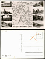 Goslar Umland-Ansichten Gruss-Aus-Mehrbildkarte Mit Landkarte 1960 - Goslar