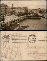 Ansichtskarte Hamburg Jungfernstieg 1920 - Altri & Non Classificati