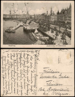 Ansichtskarte Hamburg Jungfernstieg Mit Alsterdamm - Künstlerkarte 1928 - Other & Unclassified