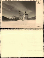 Ansichtskarte Seefeld Kirche - Seefeld Im Winter Stimmungsbild Fotokarte 1932 - Sonstige & Ohne Zuordnung