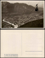 Ansichtskarte Bad Reichenhall Predigtstuhlbahn / Seilbahn - Stadt 1930 - Bad Reichenhall