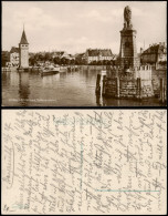 Ansichtskarte Lindau (Bodensee) Hafen - Bodenseedampfer 1926 - Altri & Non Classificati