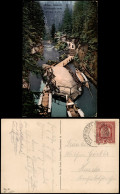 Postcard Jonsdorf (CZ) Janov Edmundskamm - Boote, Anleger 1912 - Tschechische Republik