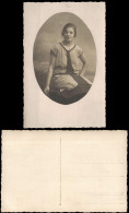 Menschen / Soziales Leben - Frau Kleid Atelierfoto 1922 Privatfoto Passepartout - People