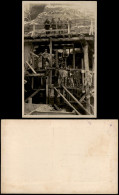 Foto  Bauarbeiter Arbeiter Holzgerüst - Schlucht 1926 Privatfoto - Non Classificati