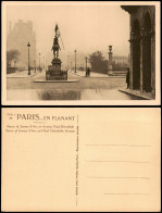 CPA Paris Statue De Jeanne D'Arc Et Avenue Paul-Déroulede 1930 - Sonstige & Ohne Zuordnung