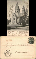 CPA Metz Neue Protestantische Kirche 1904 Ankunftsstempel Zweibrücken - Metz