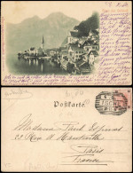 Ansichtskarte Hallstatt Blick Auf Die Stadt 1901 - Other & Unclassified