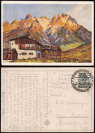 Ansichtskarte  Serie: SCHÖNE DEUTSCHE HEIMAT Alpen Künstlerkarte 1939  Gel. 1948 - Peintures & Tableaux