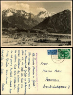 Ansichtskarte Oberstdorf (Allgäu) Panorama-Ansicht Blick Zu Den Alpen 1954 - Oberstdorf