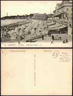 CPA Biarritz Miarritze La Plage L'Hôtel Du Palais 1910 - Biarritz