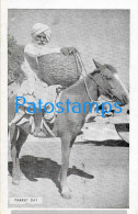 228153 AFRICA COSTUMES NATIVE A DONKEY MARKET DAY POSTAL POSTCARD - Unclassified