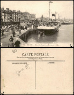 CPA Dieppe Départ Du Paquebot De Newhaven; Hafen-Szene 1910 - Dieppe