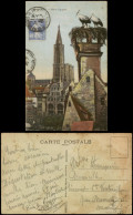 Straßburg Strasbourg Stadt Mit Nest Von Störchen, Nid De Cigognes. 1920 - Strasbourg