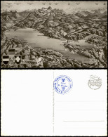 Ansichtskarte  Der Bodensee - Künstlerkarte Aus Der Vogelschau 1965 - Sin Clasificación